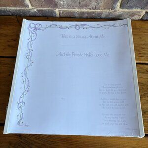 Creative Memories Old Style" 12 x 12 The Baby Pages Purple Ribbons Scrapbooking